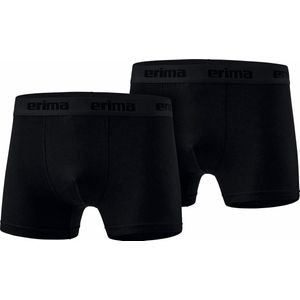 Erima Set van 2 basic boxershorts voor heren, zwart, L