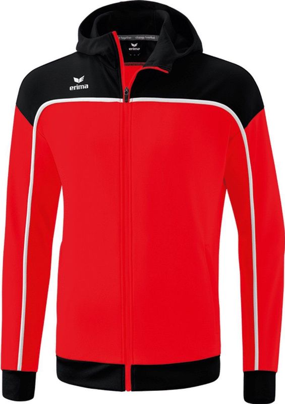 Erima - Change - Trainingsjack - Rood - Met Capuchon
