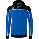 Erima - Change - Trainingsjack - New Royal / Zwart / Wit - Met Capuchon