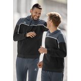 Erima - Change - Trainingsjack - Zwart - Met Capuchon - Kinderen