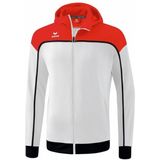 Erima - CHANGE - Trainingsjack - Wit/Rood/Zwart - 100% Gerecycled Polyester
