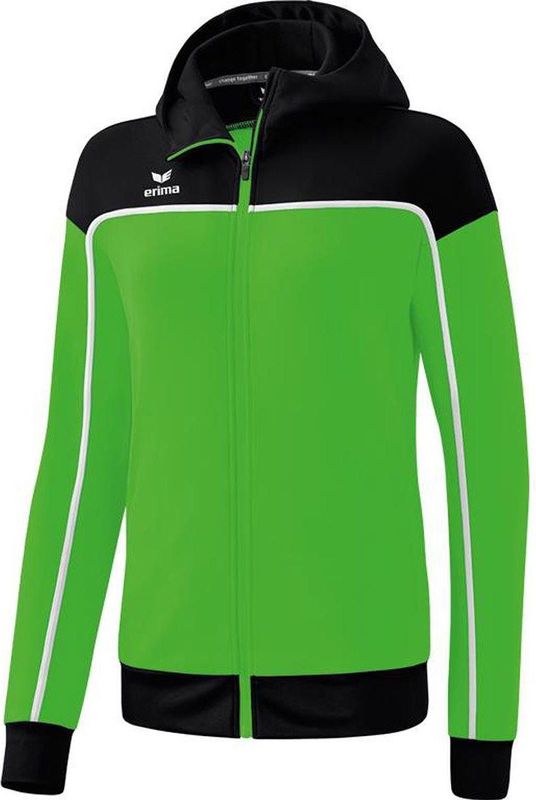 ERIMA Change Trainingsjack - Groen-Zwart-Wit - Dames - Slijtvaste Materiaal