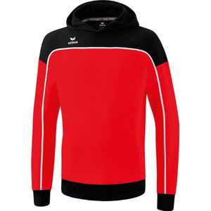 Erima - Change - Sweatshirt - Rood/Zwart/Wit - 50% Katoen, 44% Gerecycled Polyester, 6% Elastaan