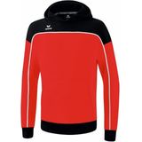 Erima - Change - Hoodie - Rood / Zwart / Wit - Katoen / Gerecycled Polyester / Elastaan