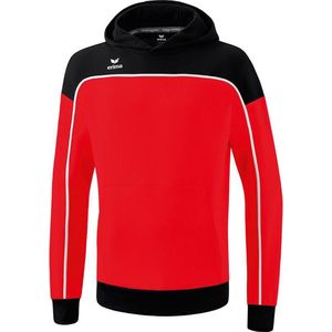 Erima - Change - Sweatshirt - Rood/Zwart/Wit - 50% Katoen, 44% Gerecycled Polyester, 6% Elastaan
