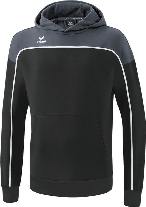Erima Change Sweatshirt Met Capuchon Kinderen - Zwart / Slate Grey / Wit |