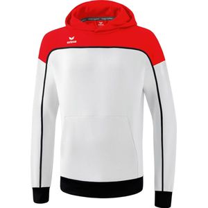 Erima Change Sweatshirt Met Capuchon Kinderen - Wit / Rood / Zwart |