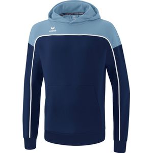 Erima Change Sweatshirt Met Capuchon Kinderen - New Navy / Faded Denim / Wit |