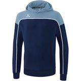 Erima Change Sweatshirt Met Capuchon Kinderen - New Navy / Faded Denim / Wit |