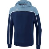 Erima Change Sweatshirt Met Capuchon Kinderen - New Navy / Faded Denim / Wit |