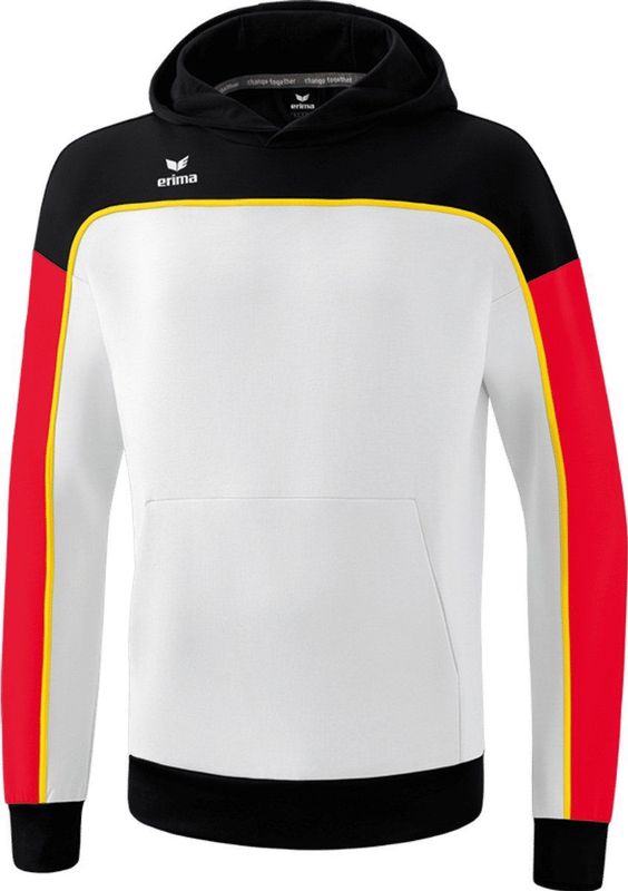 Erima Change Sweatshirt Met Capuchon Kinderen - Wit / Rood / Zwart |