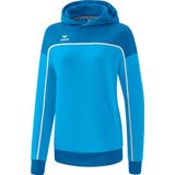 Erima - Change - Sweatshirt - Curaçao/Wit - 50% Katoen, 44% Gerecycled Polyester, 6% Elastaan