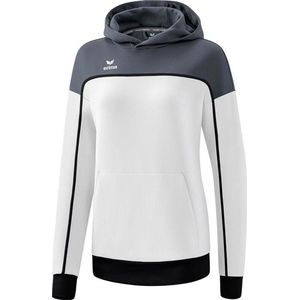 ERIMA Change Sweatshirt - Wit - Slate Grey - Zwart - Capuchon