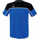 Erima - Change T-Shirt - Kinderen - New Royal / Zwart / Wit - 100% Gerecycled Polyester