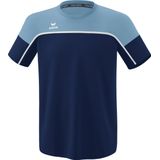 Erima - Change - T-Shirt - New Navy / Faded Denim / Wit - 100% Gerecycled Polyester