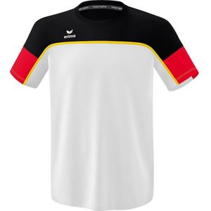 Erima - Change T-Shirt - Wit - Rood - Zwart - 100% Gerecycled Polyester