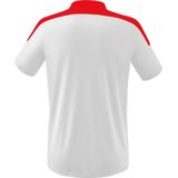 ERIMA - Change Polo - Wit-Rood-Zwart - Licht Sneldrogend Materiaal