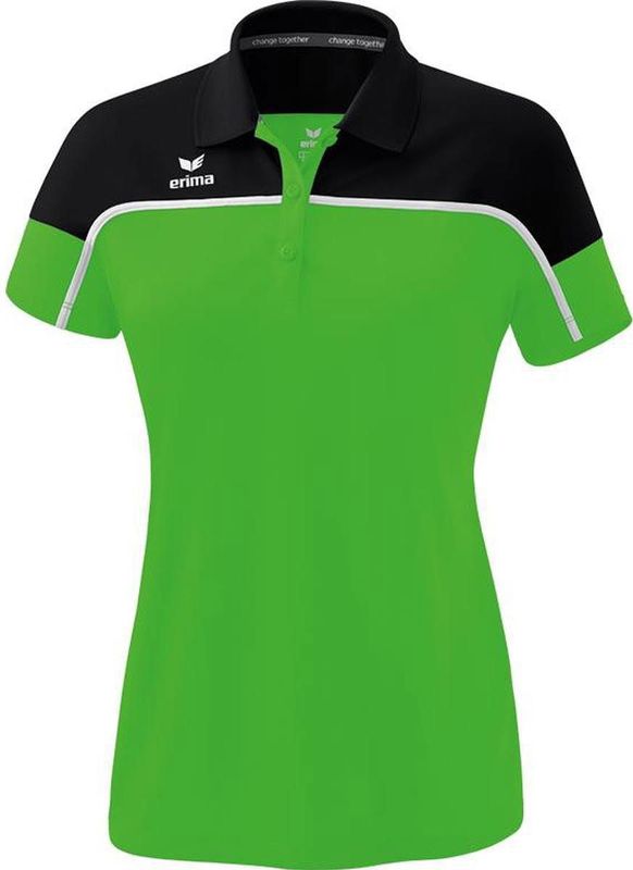 Erima Change Polo Dames - Green Zwart Wit