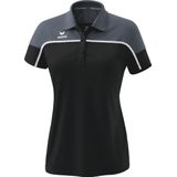 Erima - Change Polo - Sportshirt - Zwart / Slate Grey / Wit - Korte Mouwen