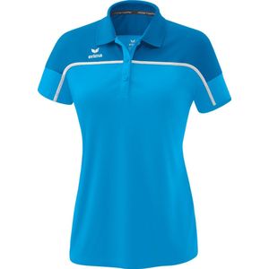 Erima - Change Polo - Dames - Curaçao / Wit - 100% Gerecycled Polyester