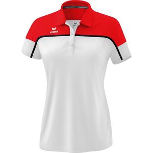 ERIMA Change Polo Dames Wit-Rood-Zwart