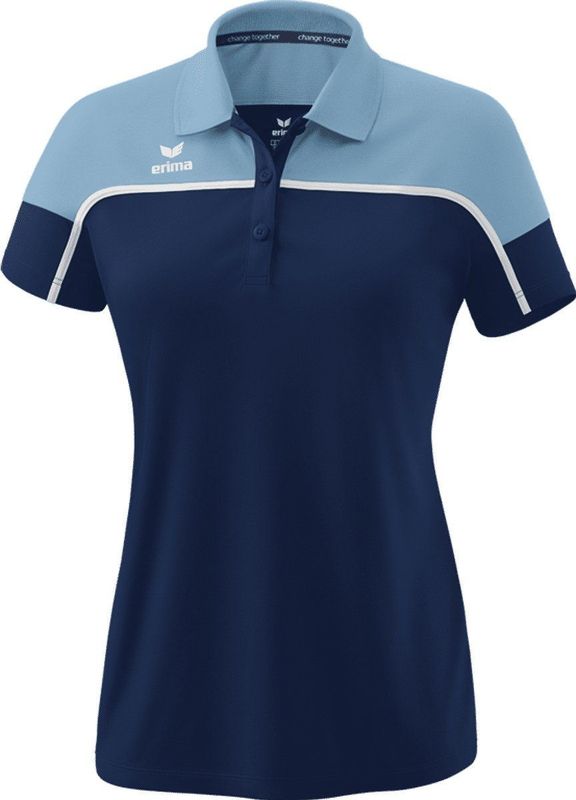 ERIMA Change Polo - Sportshirt - Rood-Zwart-Wit - 100% Gerecycled Polyester