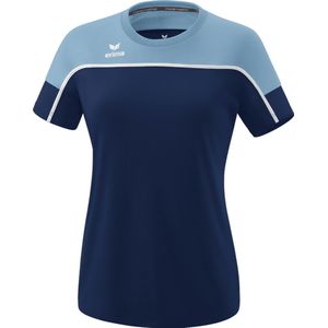 Erima Change T-Shirt Dames - New Navy Faded Denim Wit