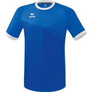 Erima - Mantua Shirt - Korte Mouw - New Royal / Wit - Gerecycled Polyester