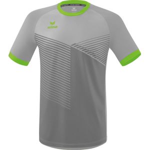 Erima Mantua Shirt Korte Mouw Kinderen - Silver Grey / Green Gecko |