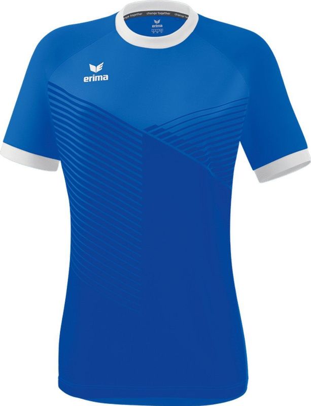 Erima Mantua Shirt Korte Mouw Dames - New Royal Wit