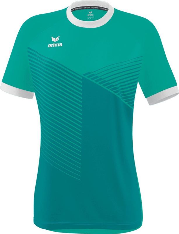 Erima - Mantua Shirt Korte Mouw - Dames - Wit - Gerecycled Polyester