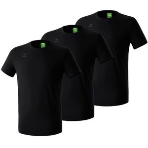 Erima uniseks-kind 3-pack Teamsport T-shirt (260013), zwart, 116