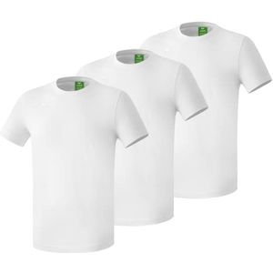 Erima uniseks-volwassene 3-pack Teamsport T-Shirt (260014), wit, S