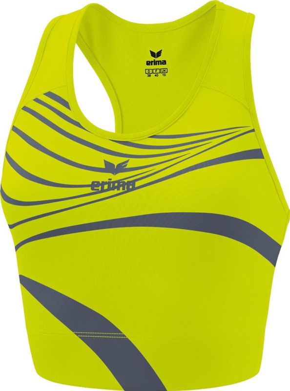 Erima - Racing Bra - Sport BH - Fluogeel - Polyester/Elastaan