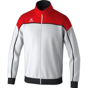 Erima - Change - Trainingsjack - Wit / Rood / Zwart - 100% Gerecycled Polyester