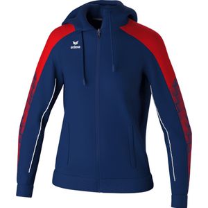 Erima - Evo Star - Trainingsjack - Marine - Rood - Met Capuchon