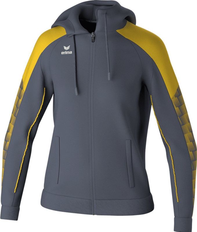 Erima - Evo Star - Trainingsjack - Grijs - Geel - Dames