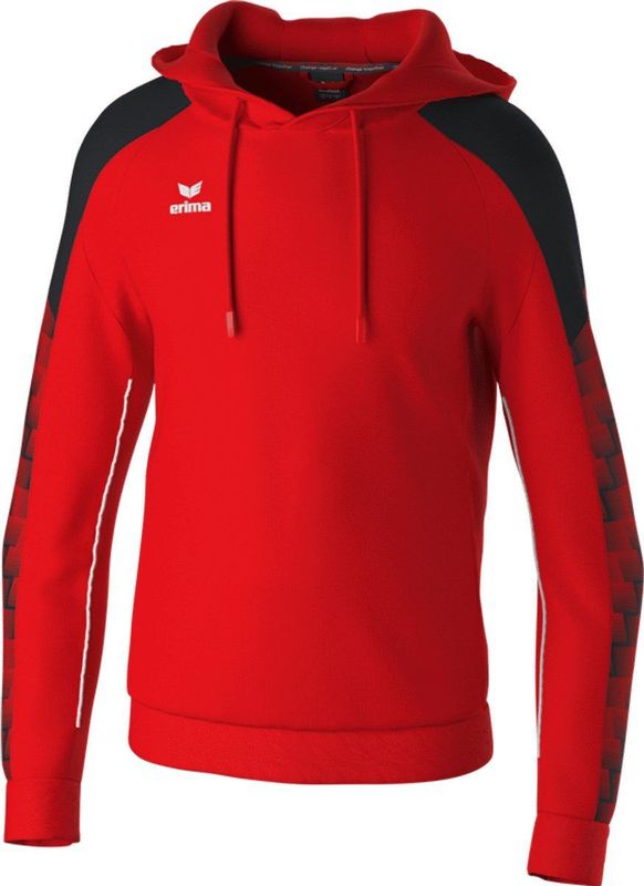 Erima Evo Star Sweatshirt Met Capuchon Kinderen - Rood / Zwart |
