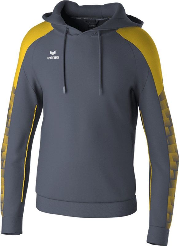 Erima Evo Star Sweatshirt Met Capuchon Heren - Grijs / Geel