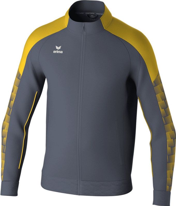Erima - Evo Star - Trainingsjack - Slate Grey - Geel - Kinderen