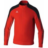 Erima - Evo Star - Trainingsjack - Rood/Zwart - Robuust Materiaal, Raglan-snit, Elastische Inzetstukken