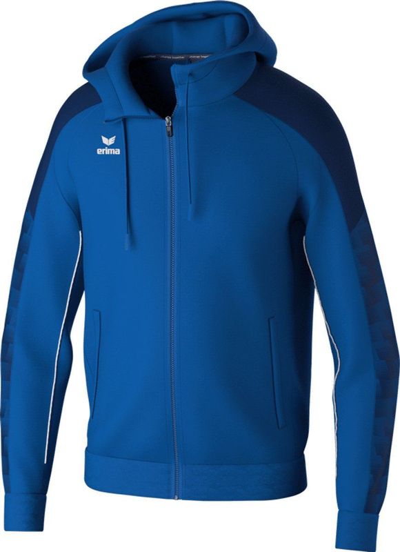 Erima Evo Star Trainingsjack Met Capuchon Heren - Royal / Marine | Maat: 3XL