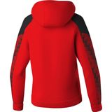 Erima Evo Star Sweatshirt Met Capuchon Dames - Rood / Zwart