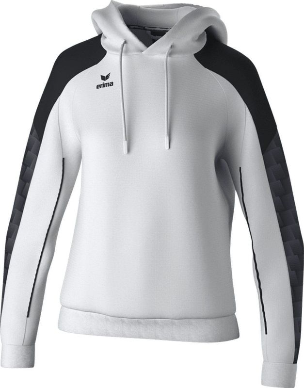 Erima Evo Star Sweatshirt Met Capuchon Dames - Wit / Zwart