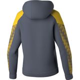 Erima Evo Star Sweatshirt Met Capuchon Dames - Grijs / Geel
