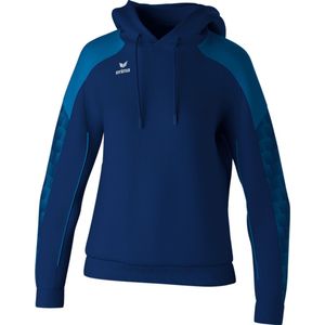 Erima Evo Star Sweatshirt Met Capuchon Dames - Marine / Rood