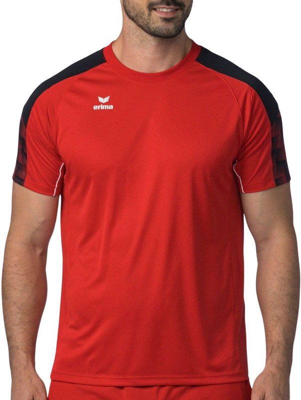 Erima Evo Star T-Shirt Kinderen - Rood Zwart