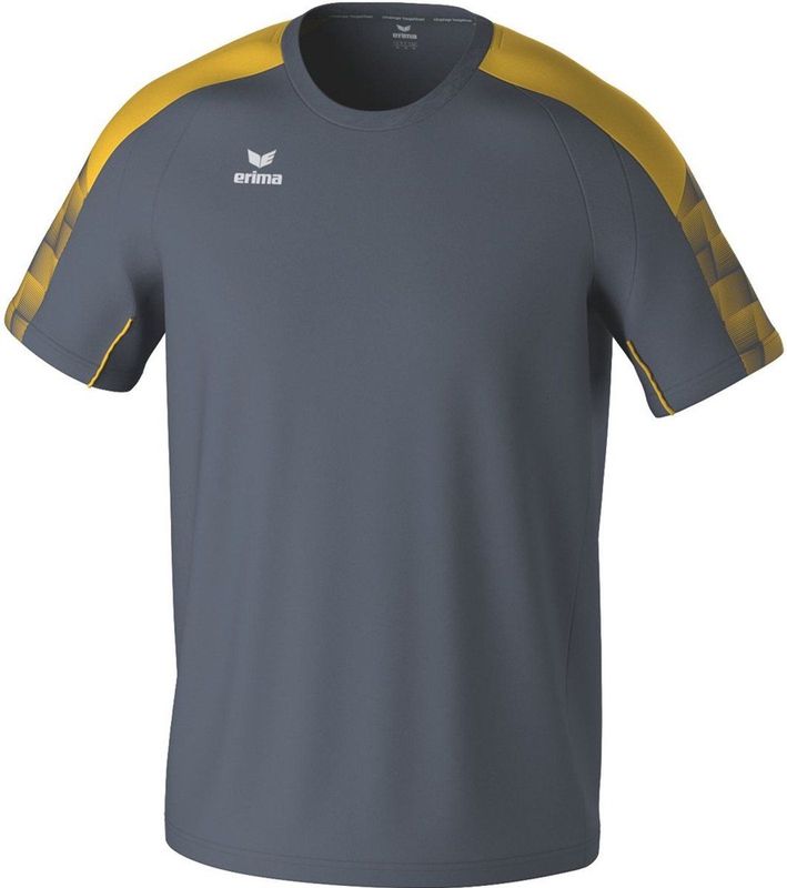 Erima Evo Star T-Shirt Kinderen - Grijs Geel