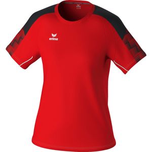 Erima Evo Star T-Shirt Dames - Rood Zwart