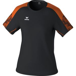 Erima Evo Star T-Shirt Dames - Zwart Oranje